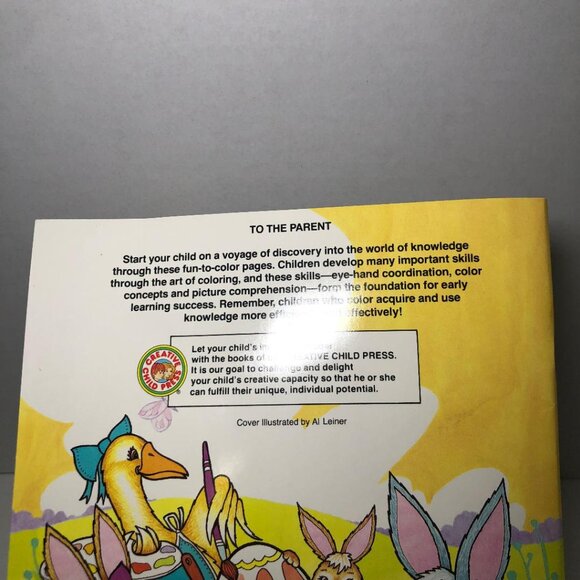 2 Vintage Who Will Paint The Easter Eggs Coloring Book 1984 Creative Child Press - Picture 6 of 13